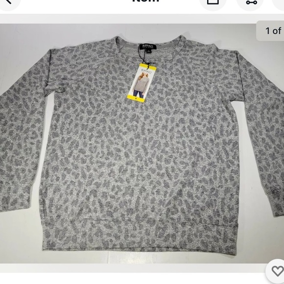 Buffalo grey leopard women’s sweater - Picture 2 of 9